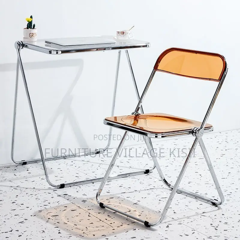 Office Chair; Stackable Foldable Plastic Office Chair