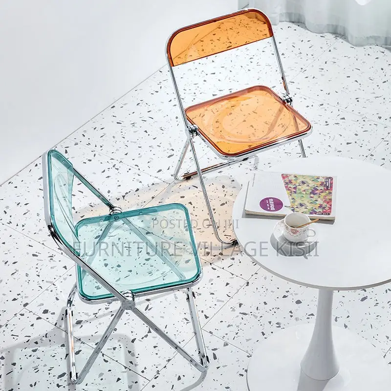 Office Chair; Stackable Foldable Plastic Office Chair