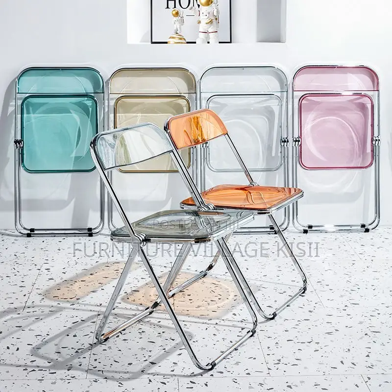 Office Chair; Stackable Foldable Plastic Office Chair