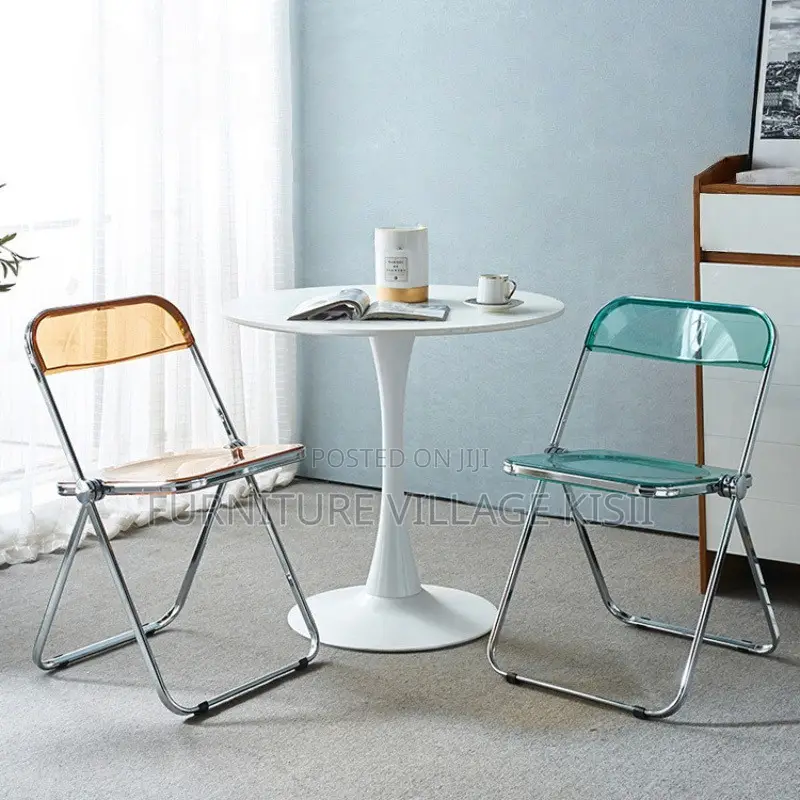 Office Chair; Stackable Foldable Plastic Office Chair