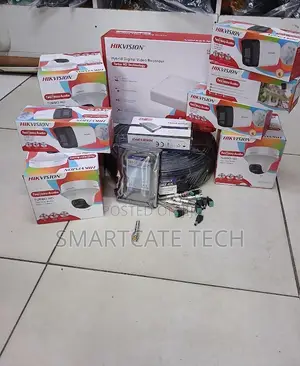 8CH Hikvision Security Camera Kit – 4 Dome + 4 Bullet + Siren