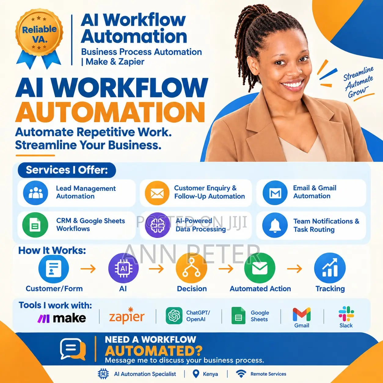 AI Workflow Automation | Business Process Automation | Make Zapier