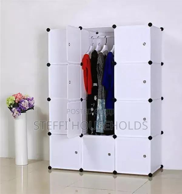 3 Column Plastic Wardrobe