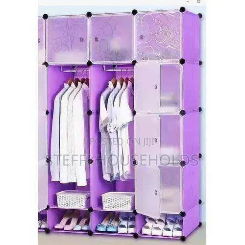 3 Column Plastic Wardrobe