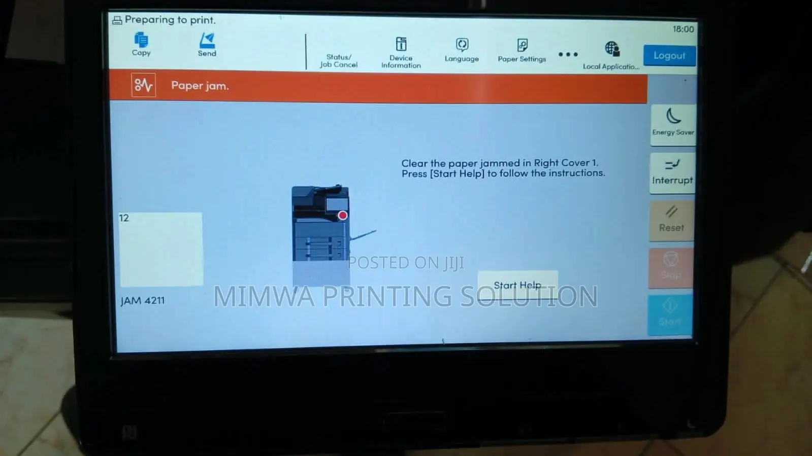 Professional Taskalfa, Ecosys Kyocera Printers Repair and Servicing