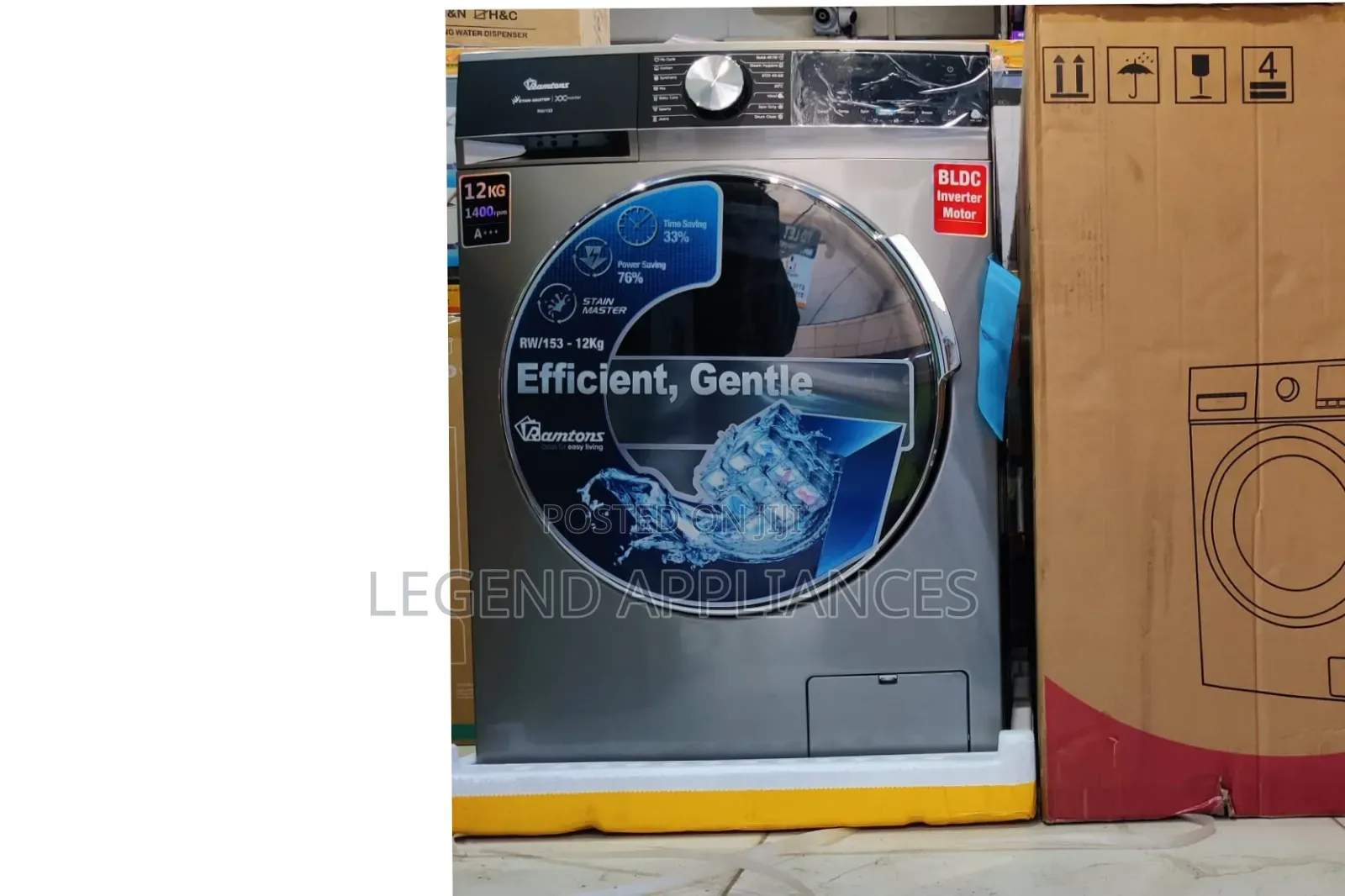 Ramtons Front Load Fully Automatic Washing Machine Wash and Spin