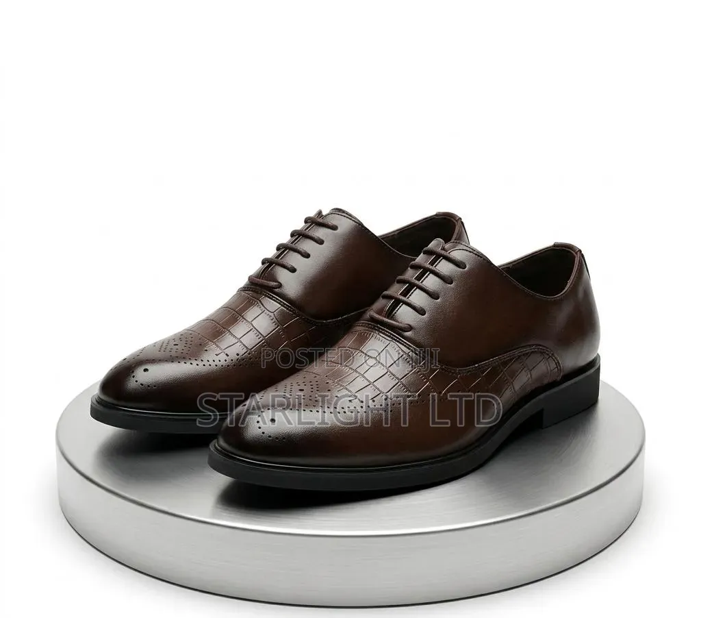Minimalist Plain-Toe Men's Dress Oxfords