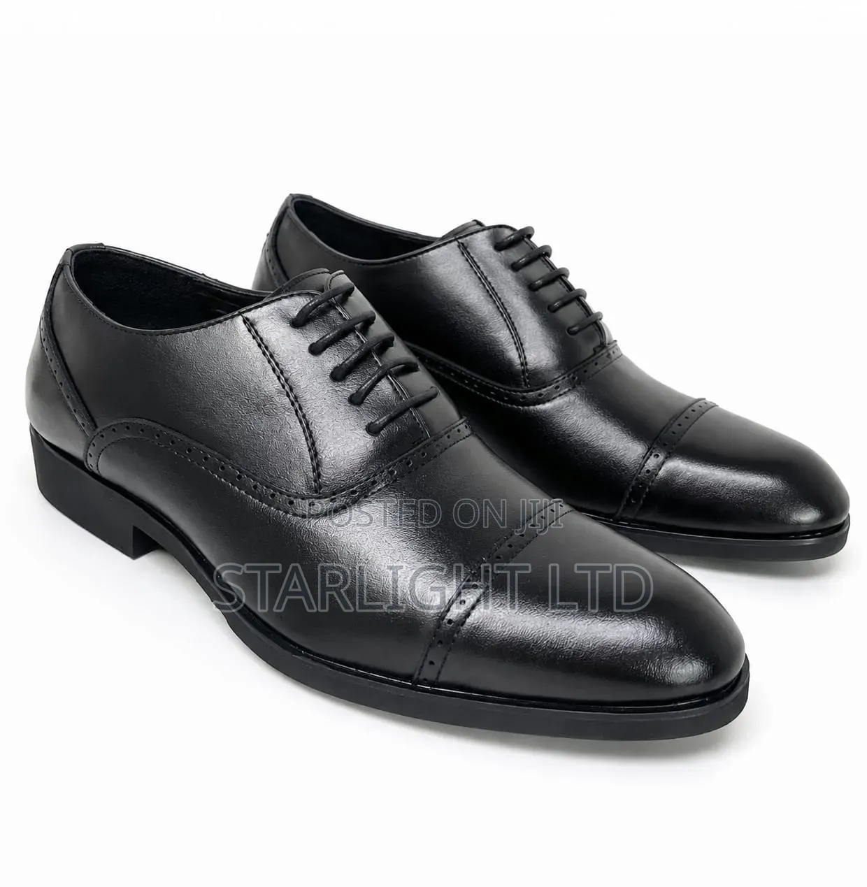 Premium Men’s Leather Closed-Lacing Oxfords