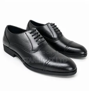 Premium Men’s Leather Closed-Lacing Oxfords
