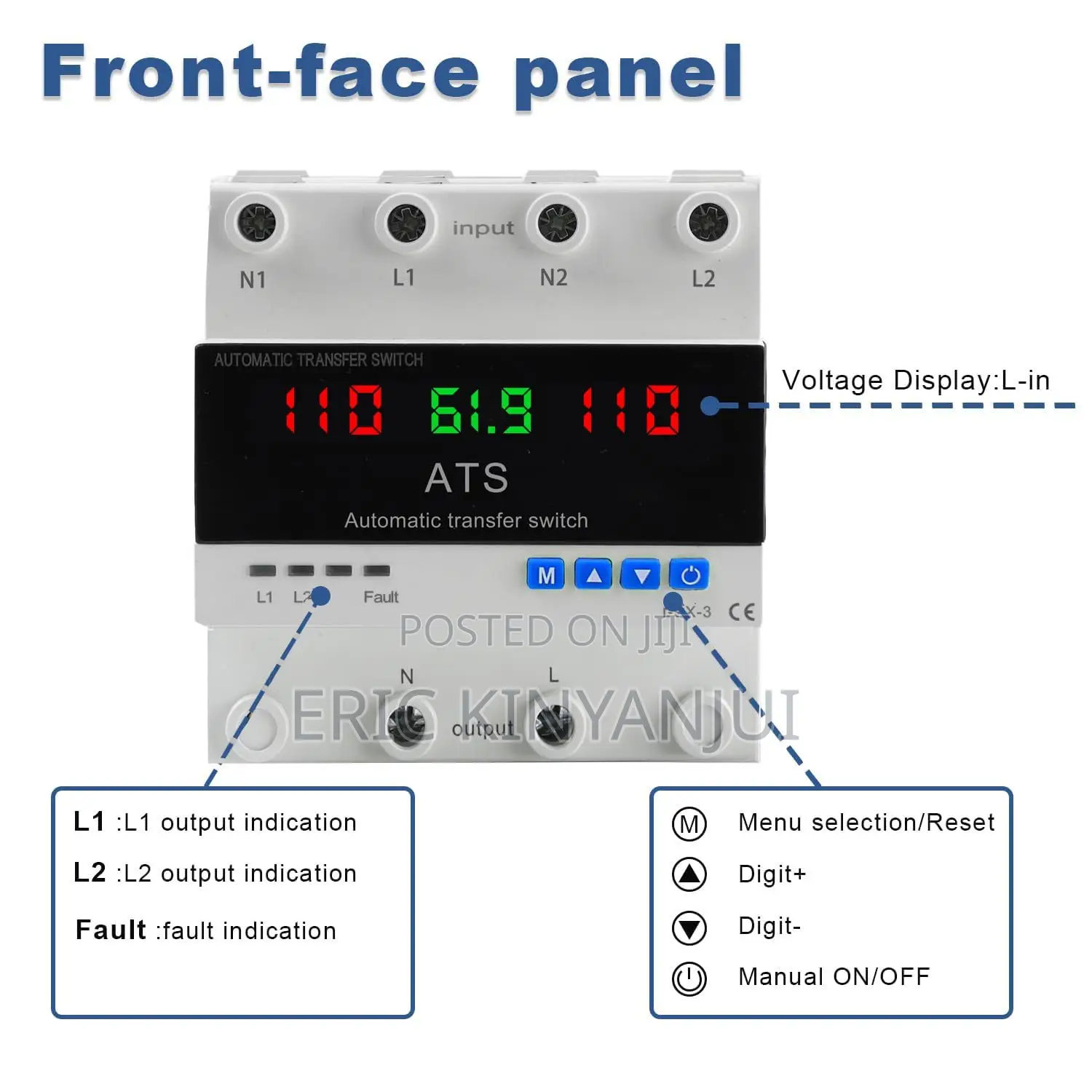 Automatic Transfer Switch - Single Phase 100A