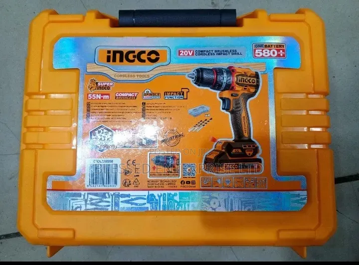 Cordless Brushless Ingco Impact Drill Machine