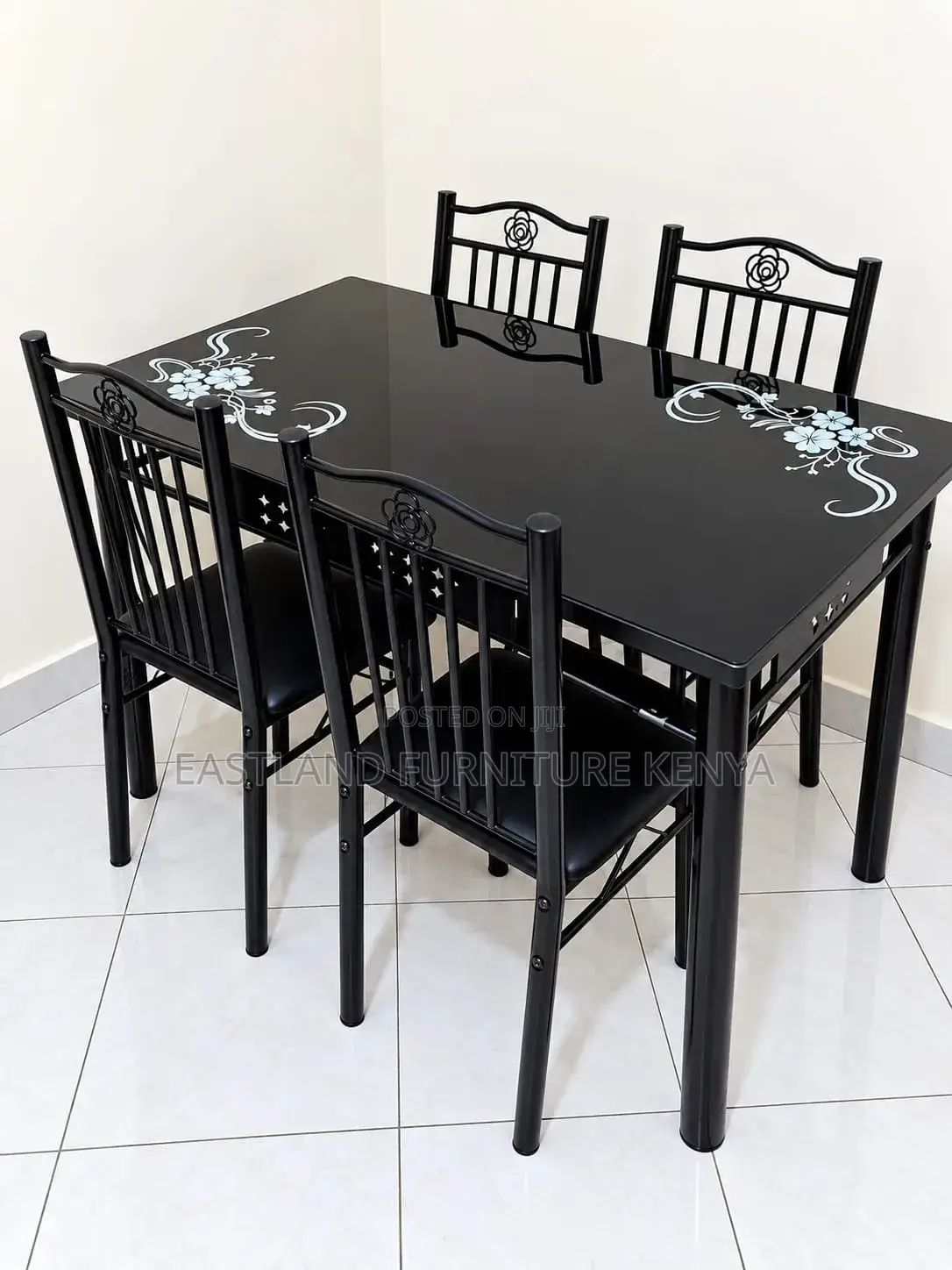 4 Seater Black Dining Chair