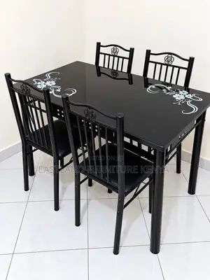 4 Seater Black Dining Chair