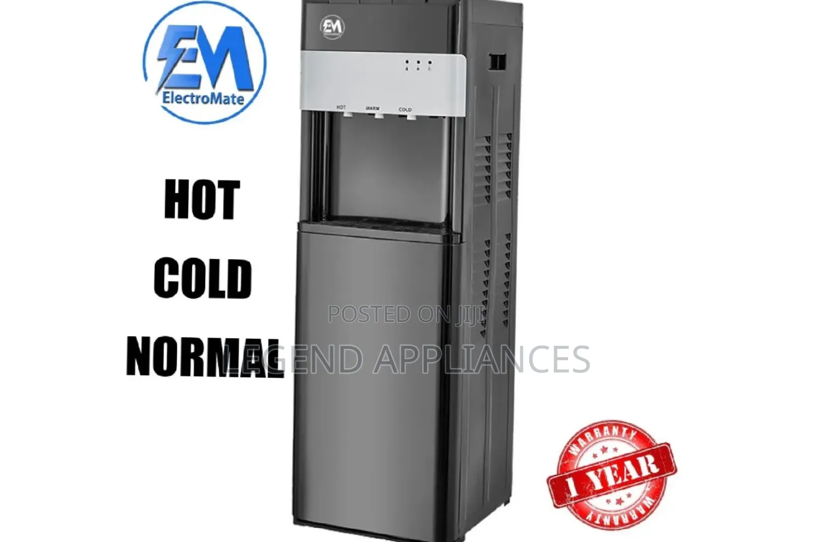 Electromate Bottom Load Water Dispensor Hot Normal and Cold