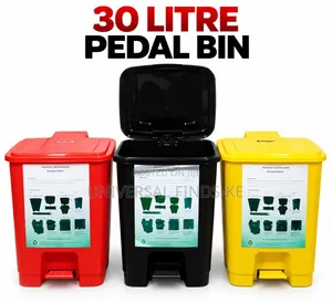 30 Litre Pedal Bin With Foot Pedal Kitchen Waste Garbage Dustbin