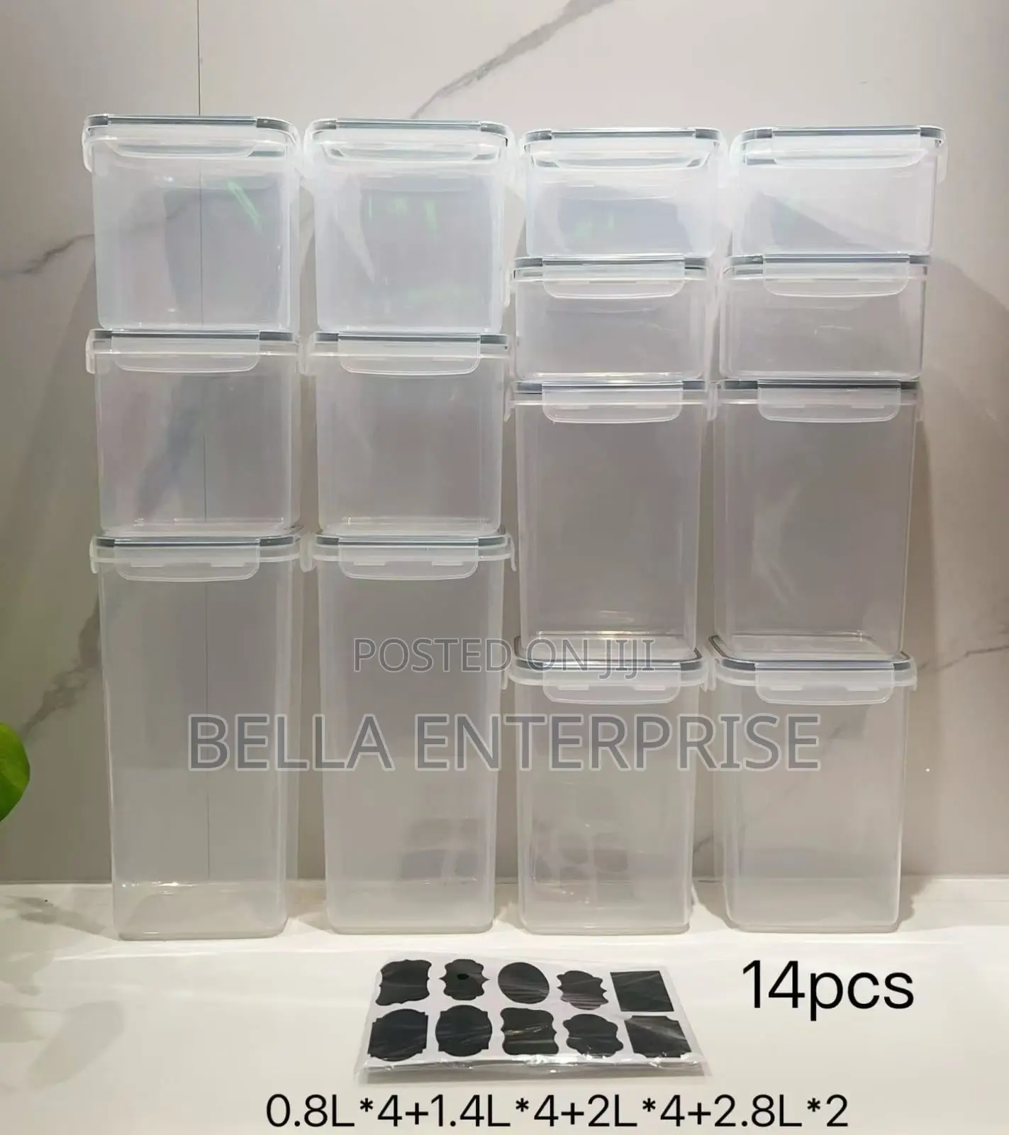 14-Piece Airtight Container Set14 PIECES, 4 SIZES*