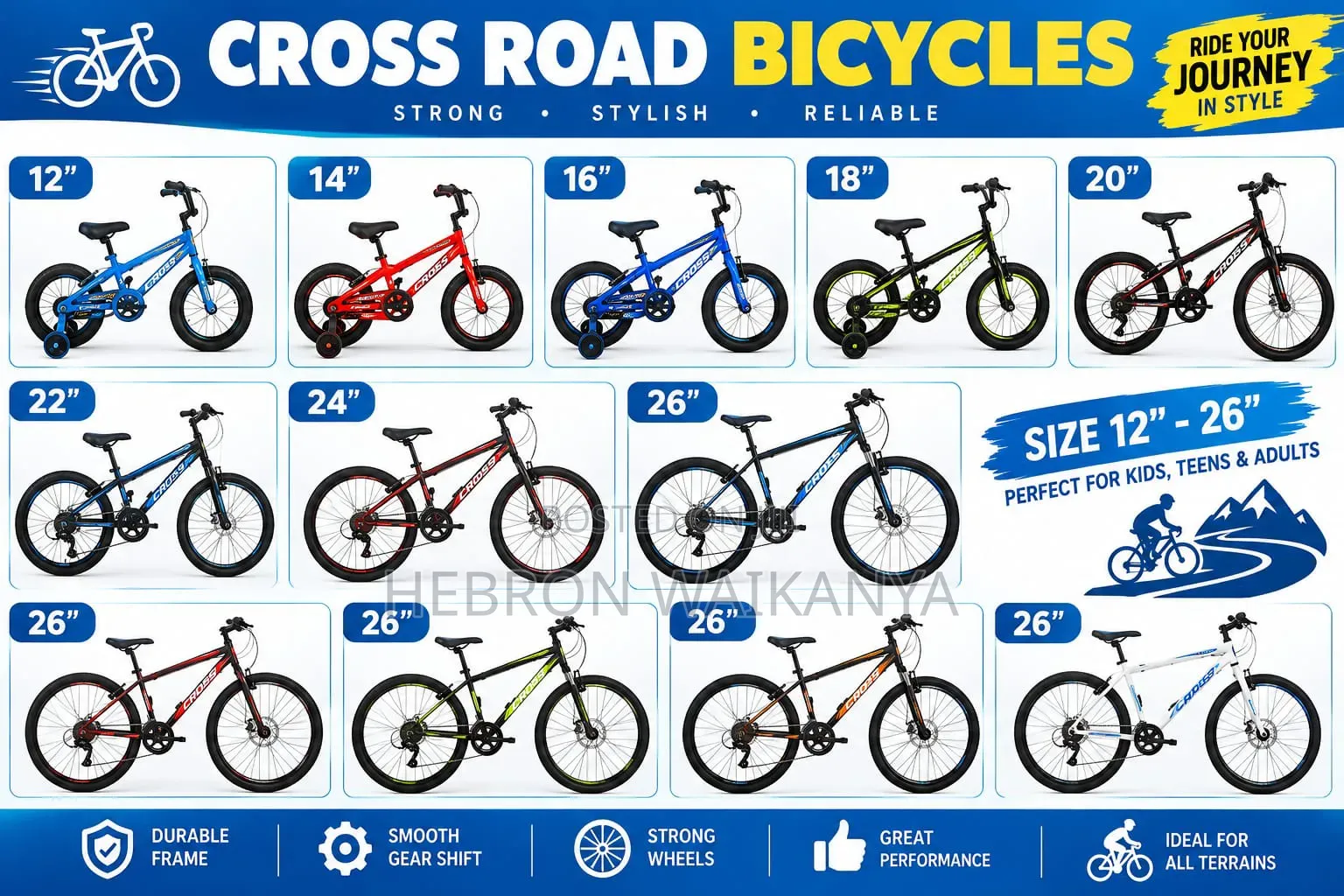 Assembled Kids Bicycles ; Size 12- 5000