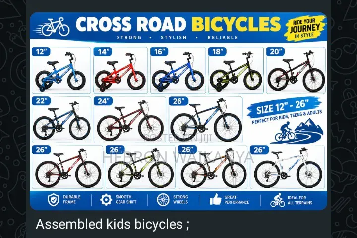 Assembled Kids Bicycles ; Size 12- 5000