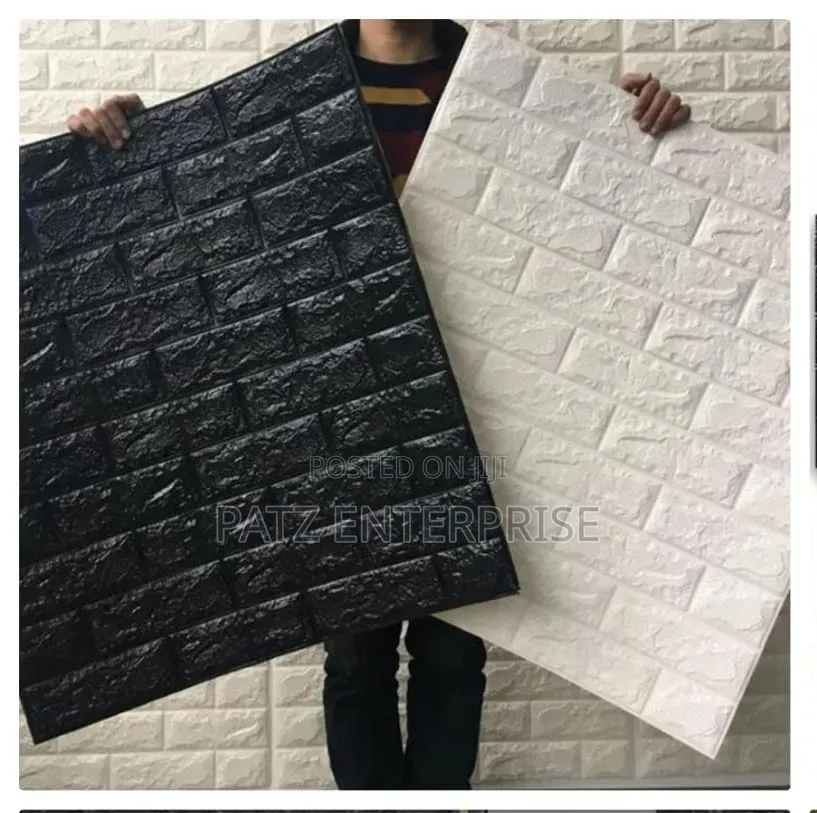 Foam With a 3d Brick Texture