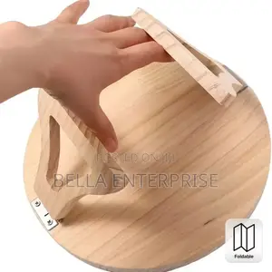 New Stock!! Foldable Bamboo Wood Arm Rest Tray Diameter: 29cm