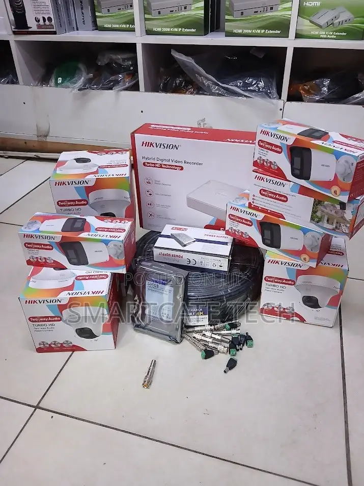 Hikvision 8CH CCTV Security System – 4 Dome + 4 Bullet Siren