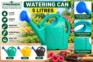 Premier 5L Plastic Watering Can – Garden Plant Watering