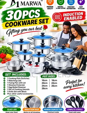Marwa 30pcs INDUCTION ENABLED
