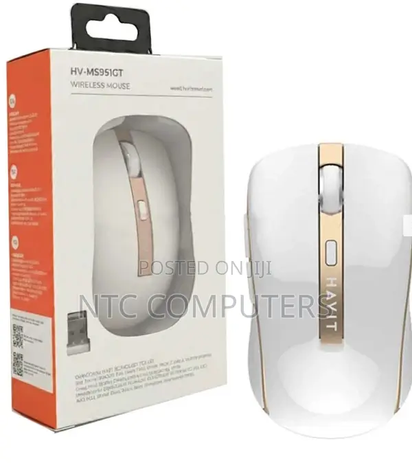 HAVIT HV-MS951GT Wireless Mouse White Golden