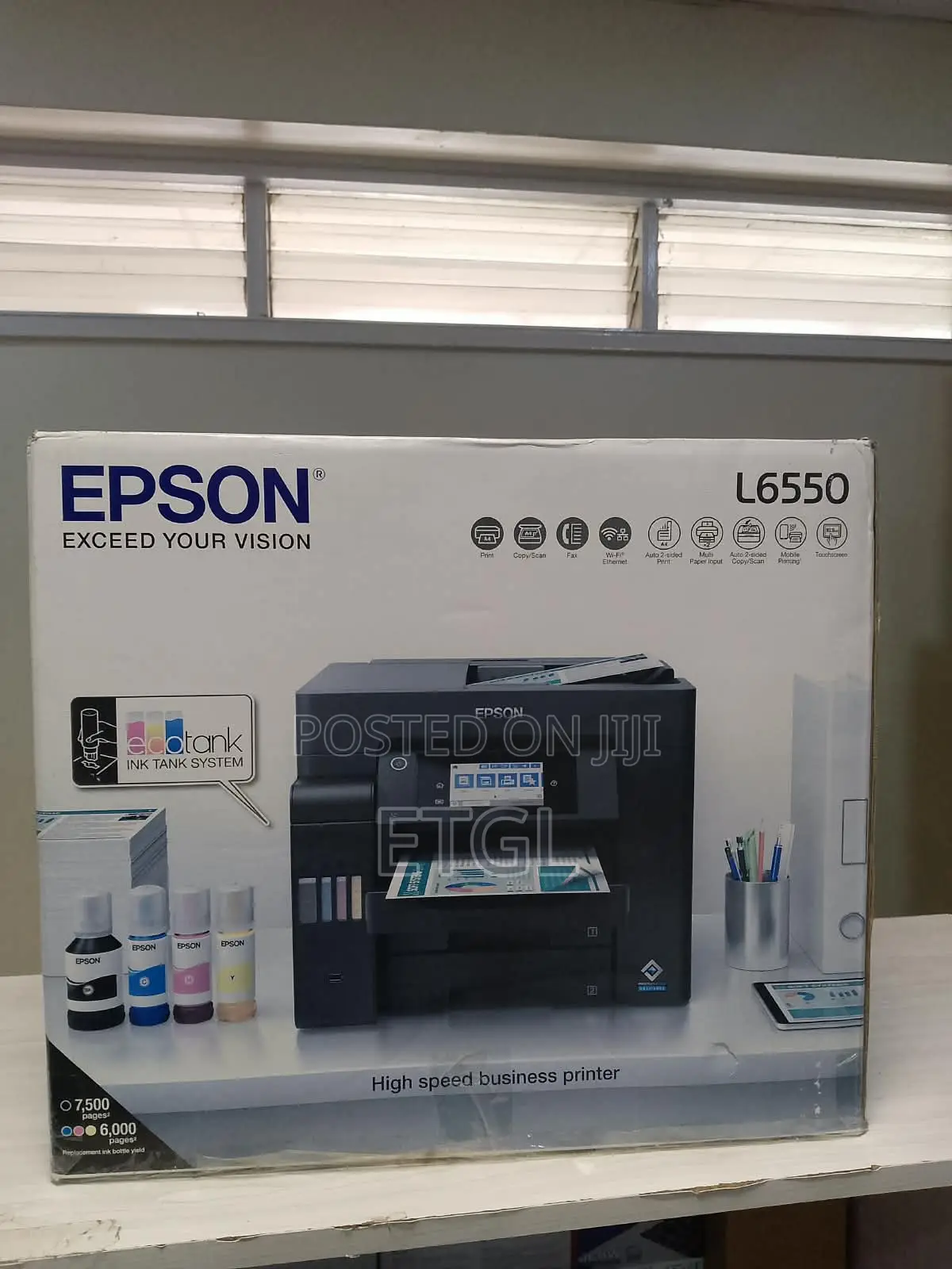 Epson EcoTank L6550 A4 Colour Wi-Fi Duplex All-in-One .