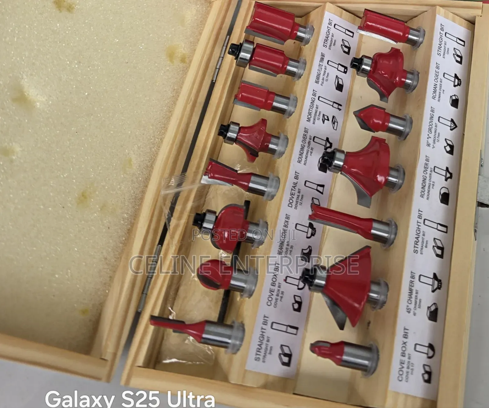 15PCS 8mm Router Bits Set for Woodworking