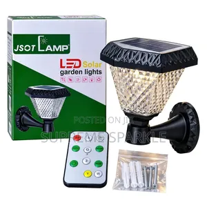 JSOT Solar Garden Wall Light RGB Remote Outdoor Light.