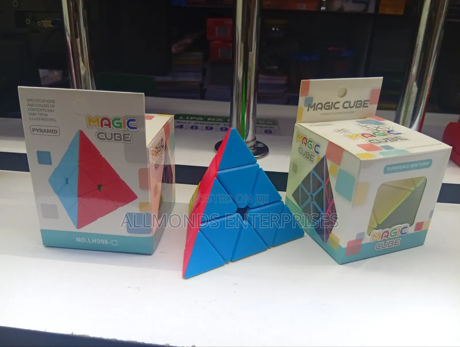 Rubik's/Magic Cube- Pyramid Shaped