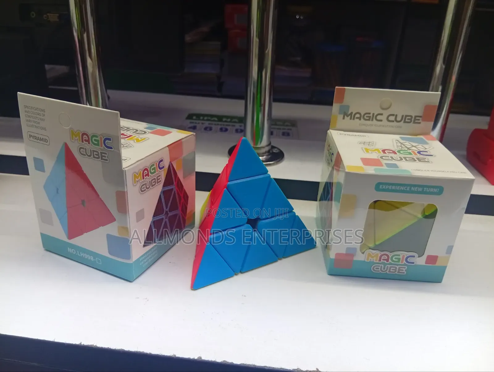 Rubik's/Magic Cube- Pyramid Shaped