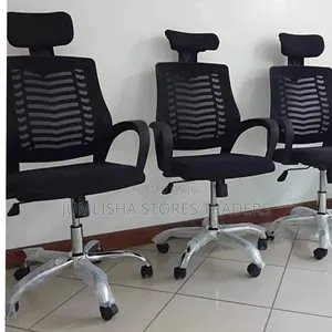 Executive Office Chair With Headrest -Black