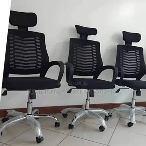 Executive Office Chair With Headrest -Black