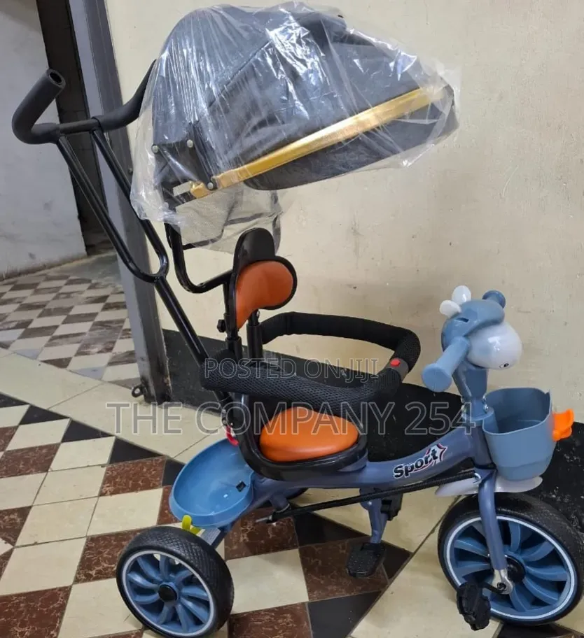 Musical Leather Tricycle With Protective Bar