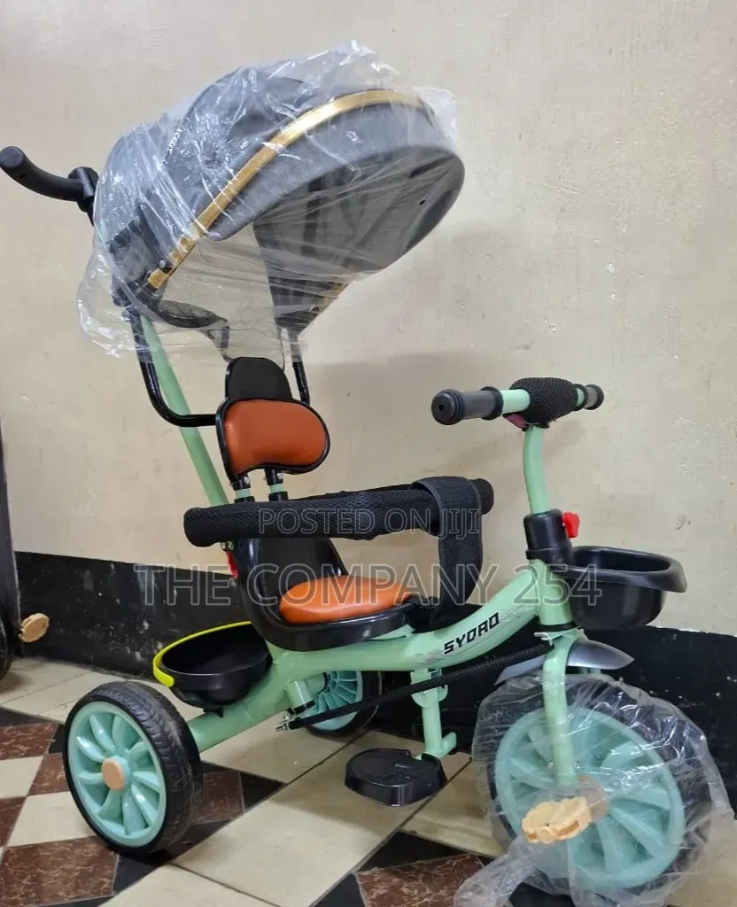 Musical Leather Tricycle With Protective Bar