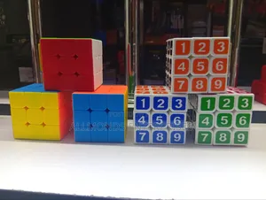 Square Shaped Rubik's/Magic Cube- Coloured and Numbered