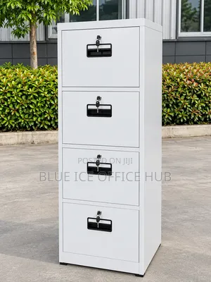 4 Drawer Filing Cabinet – Steel Office Document Storage Cabinet.