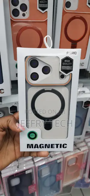Magnetic Matte Phone Case With a Ring and Camera for the iPhone 17 Pro