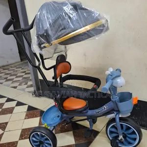 Tricycle With Canopy Musical Leather Protective Bar