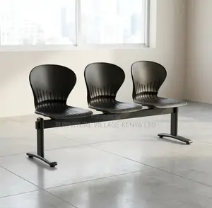 Bench; Plastic 3 Seater-Linked Reception Bench