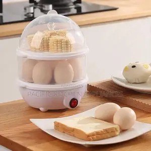 Double Layer Egg Boiler Egg Vegetable/Corn Steamer,