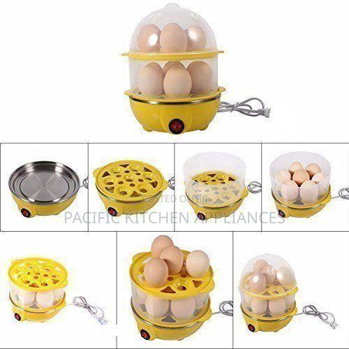 Double Layer Egg Boiler Egg Vegetable/Corn Steamer, - thumbnail 2