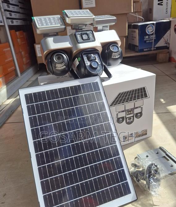 VTS30 WiFi Triple Lens Camera Solar Camera 3PTZ Outdoor Security Camer