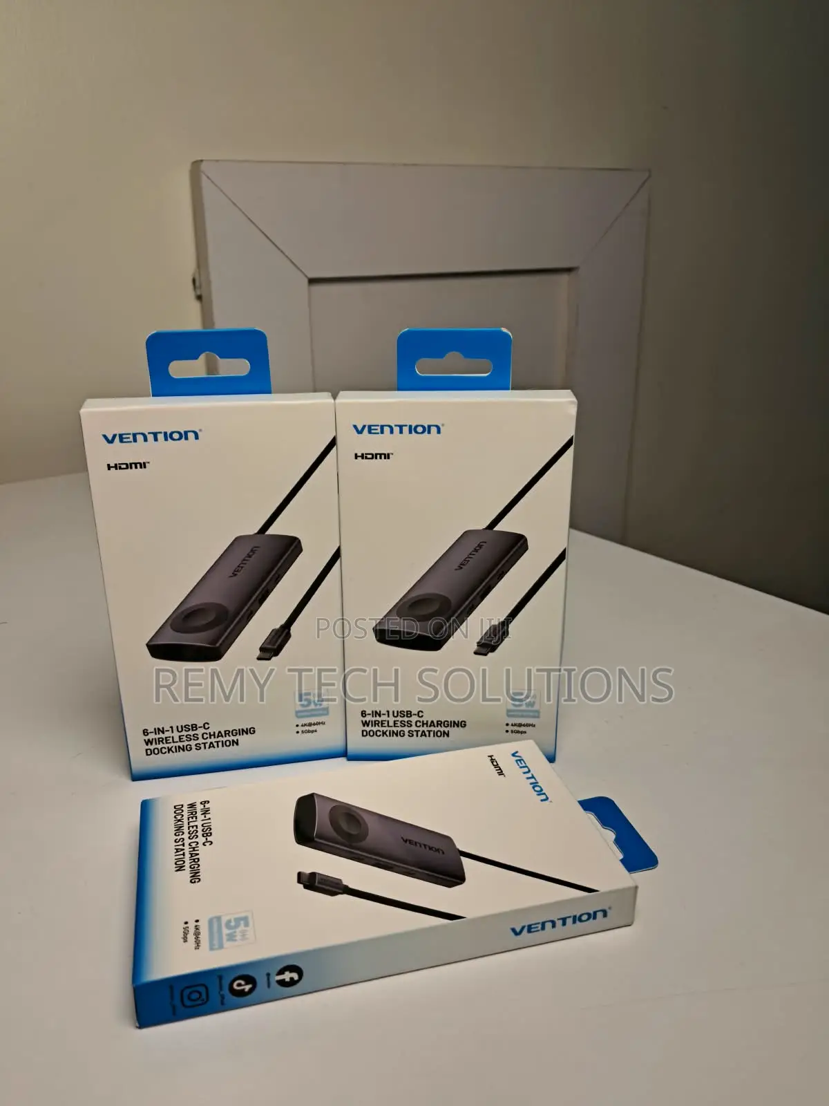 Vention USB C Multi-Function 6 in 1 Docking Station-TPMHB