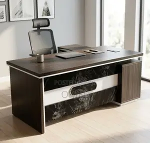 L-Shaped Office Desk : Executive 160CM Manager Workstation Table