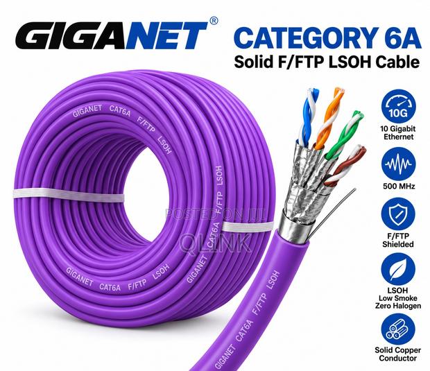 Giganet Category 6A Solid F/FTP LSOH Cable - main view