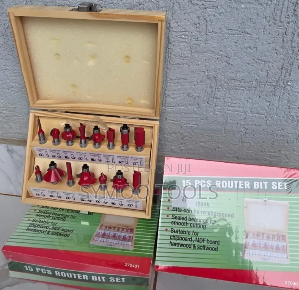 15pcs Router Bits 8mm