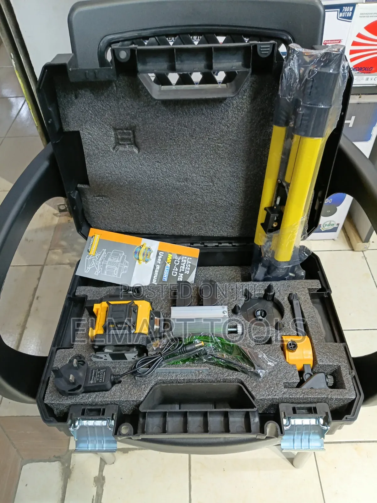 16-Line 4D Self-Leveling Green Beam Laser Level Kit